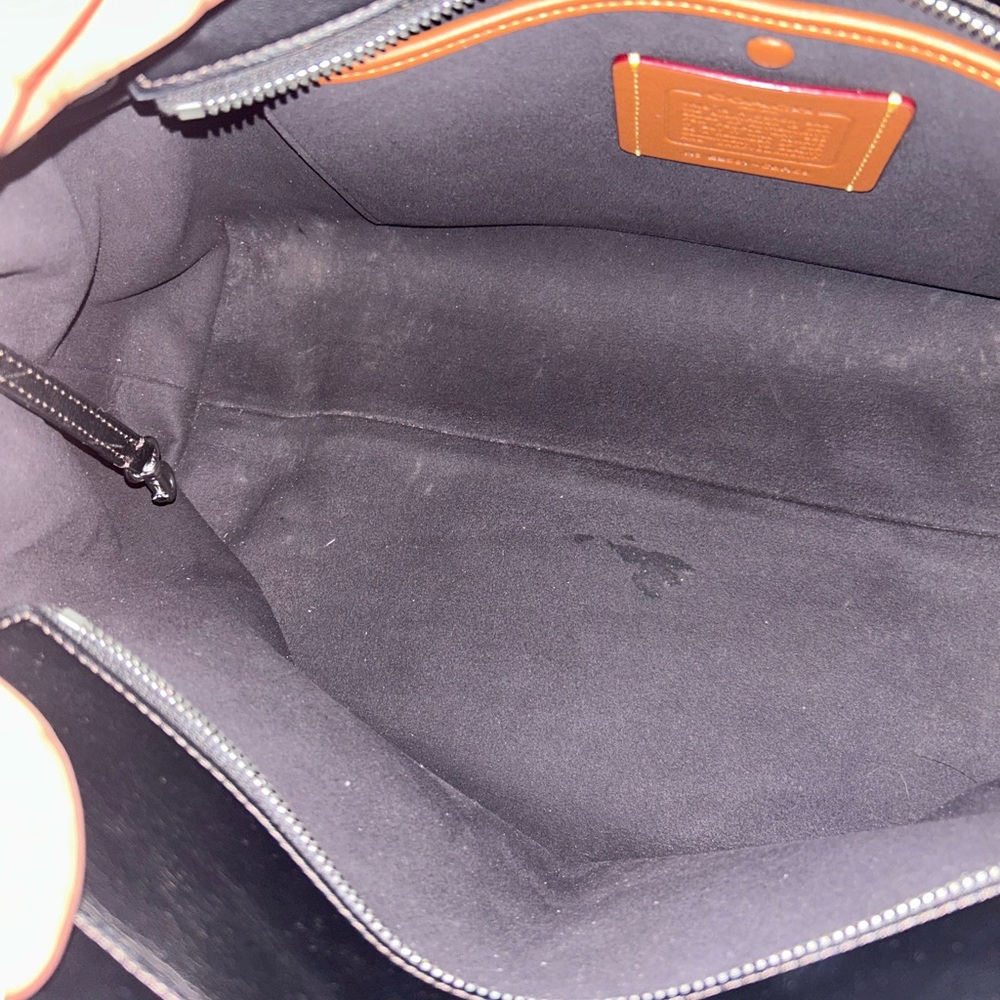 Coach Soft Empire 40 Distressed Leather Carryall - Picture 12 of 16